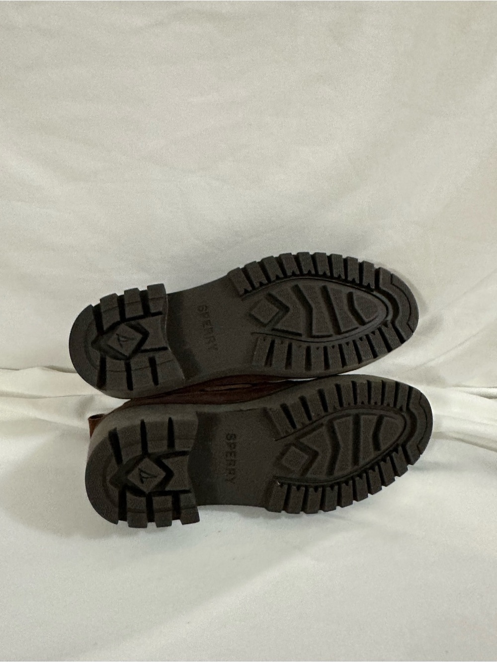Sperry Brown Suede Lug Platform oxford size 8.5 - Picture 4 of 7